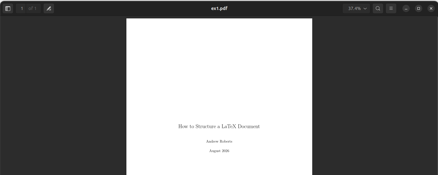 Document latex transformé en pdf